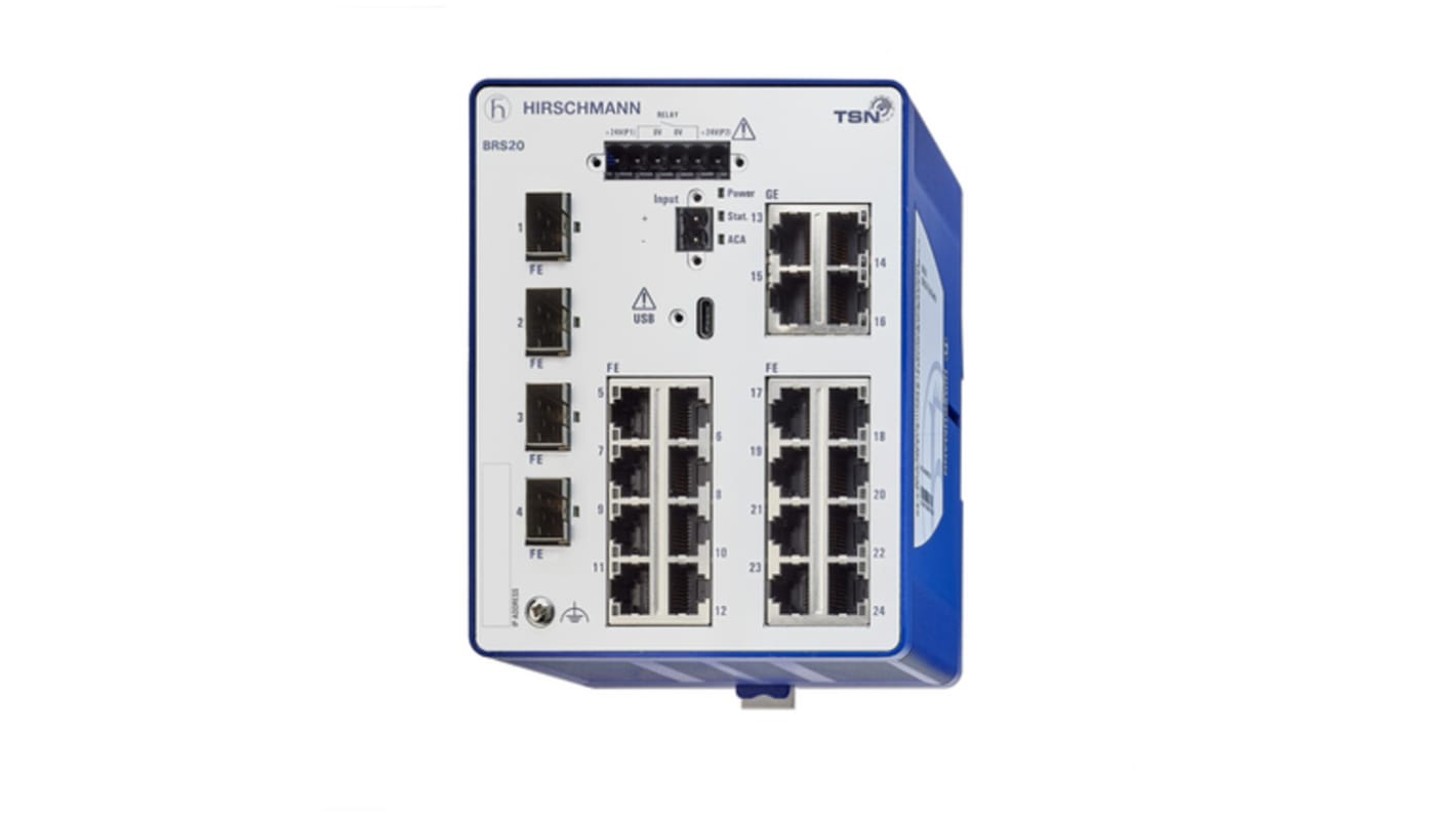 Ethernet Switch 24-portowy 24, Hirschmann Przełącznik zarządzalny