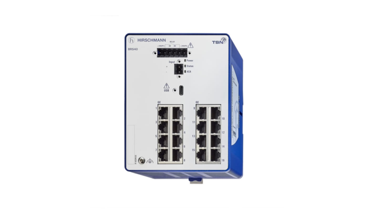 Switch Ethernet Hirschmann, 16 puertos, 16 RJ45