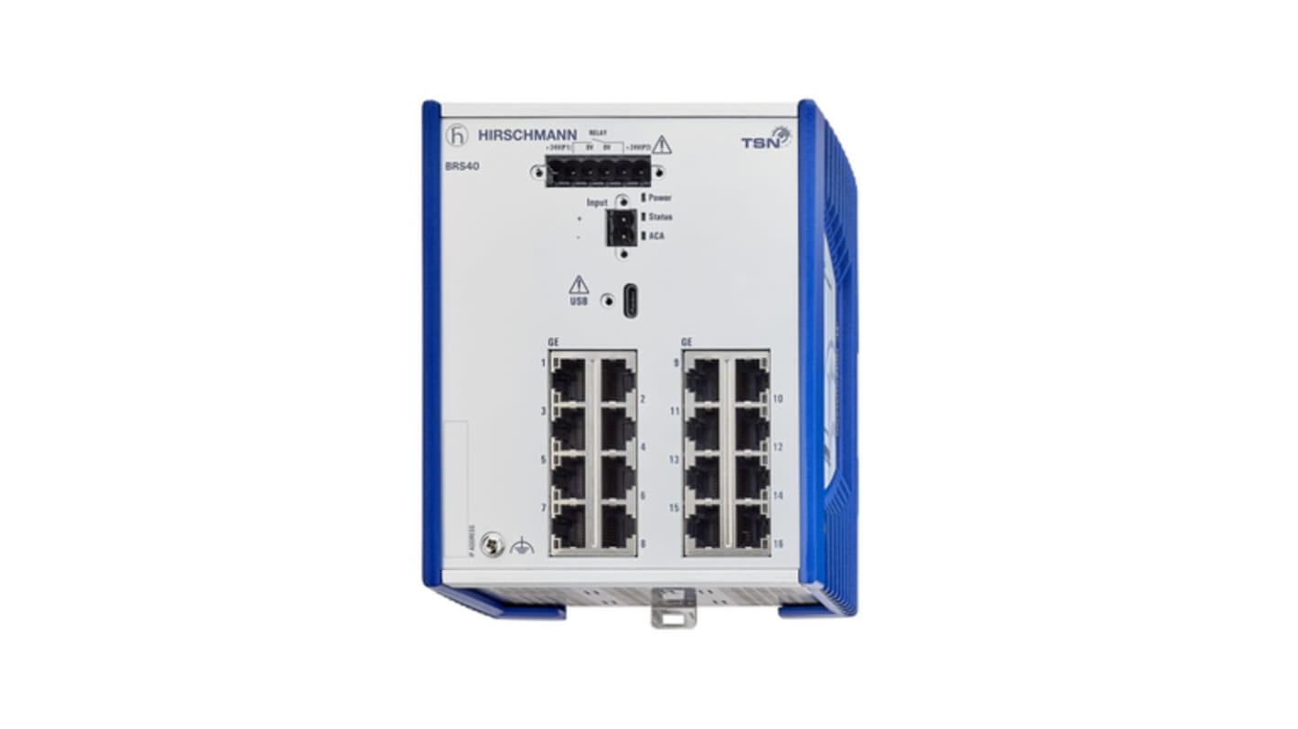 Hirschmann Ethernet-Switch 16-Port Managed Switch 123mm