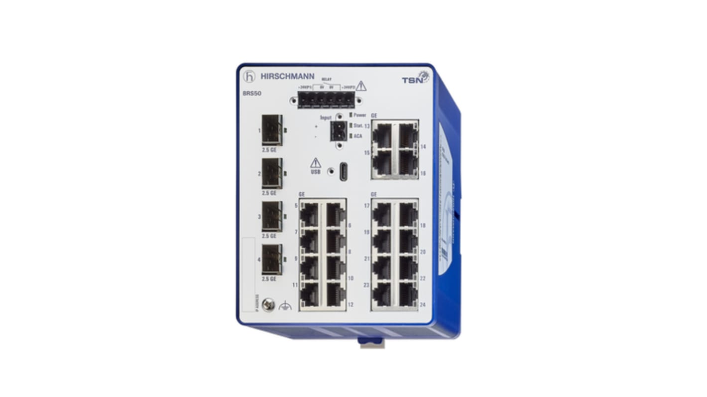 Switch Ethernet Hirschmann, 24 puertos, 24 RJ45