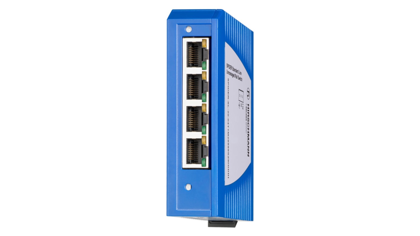 Hirschmann Unmanaged Ethernet-switch, med 5 Porte