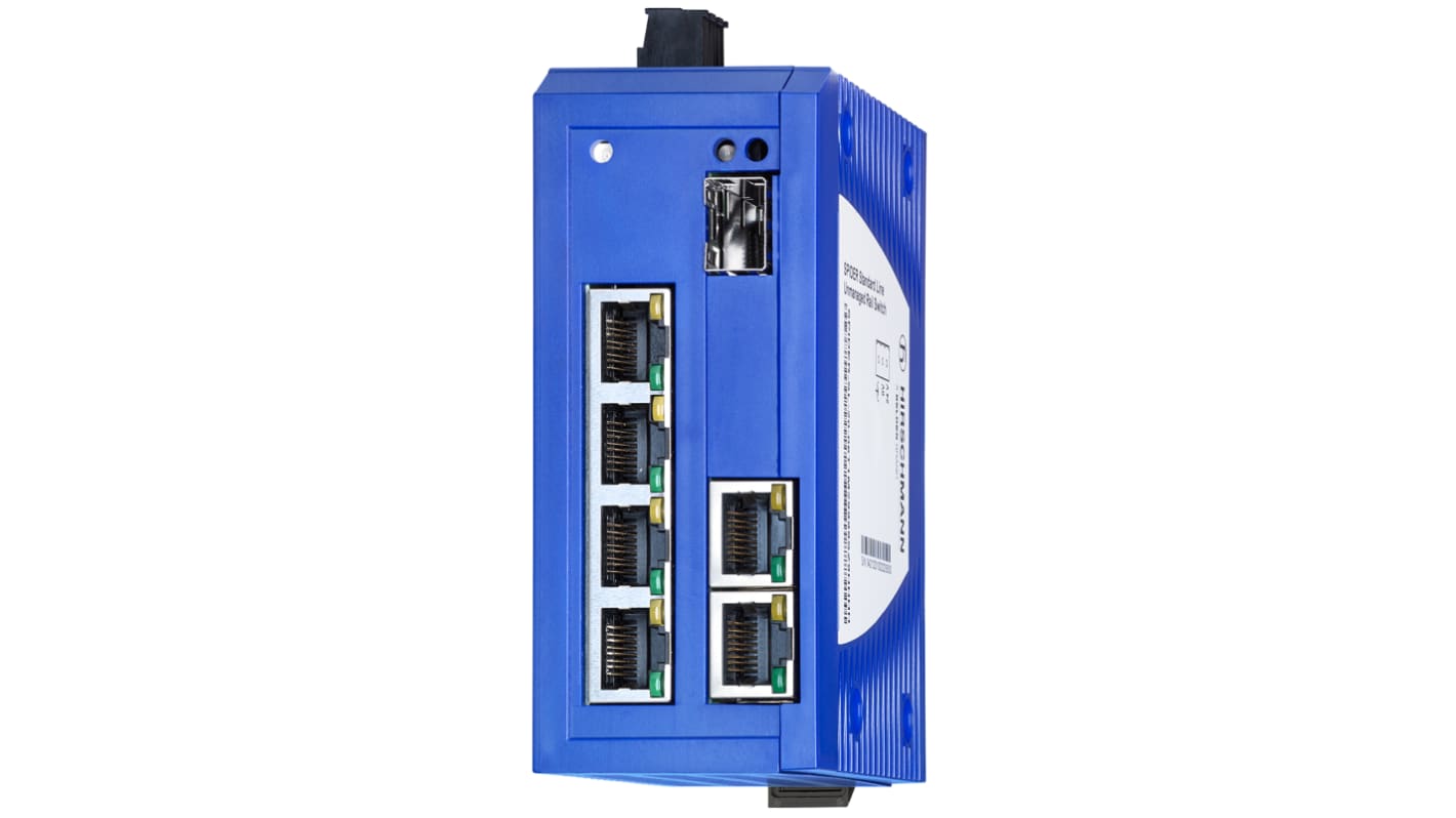 Switch Ethernet Hirschmann, 8 puertos, 6 RJ45