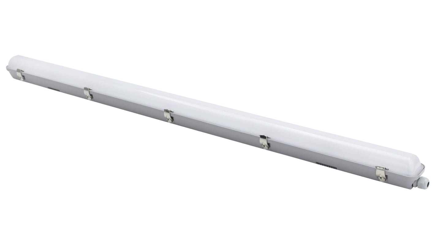 PowerLED 25 W LED Batten Light, 220 → 240 V ac Single Batten, 1 Lamp, Anti-corrosive, 1.267 m Long, IP65