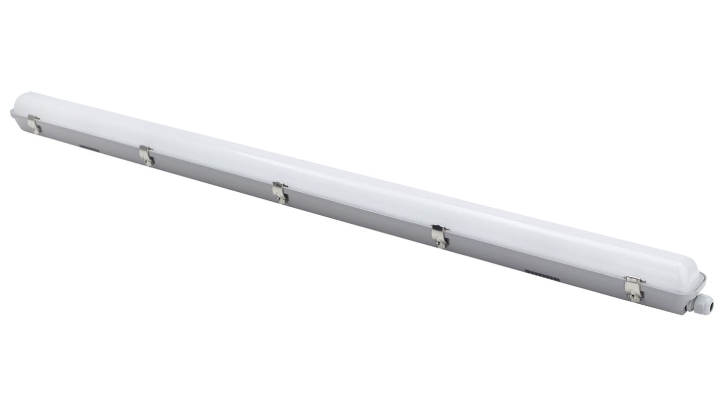Luminaria lineal PowerLED, , 220 → 240 V ac, 35 W, 1 tubo, LED, 1,567 m x 75 mm, IP65