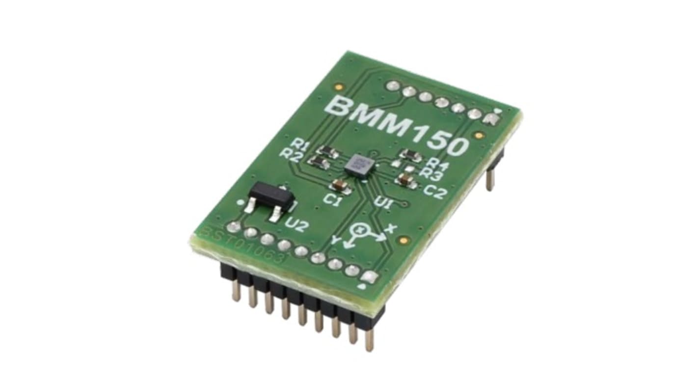 Placa selectora Sensor magnetómetro Bosch Sensortec Shuttle Board 3.0 BMM150 - Shuttle Board 3.0 BMM150, para usar con