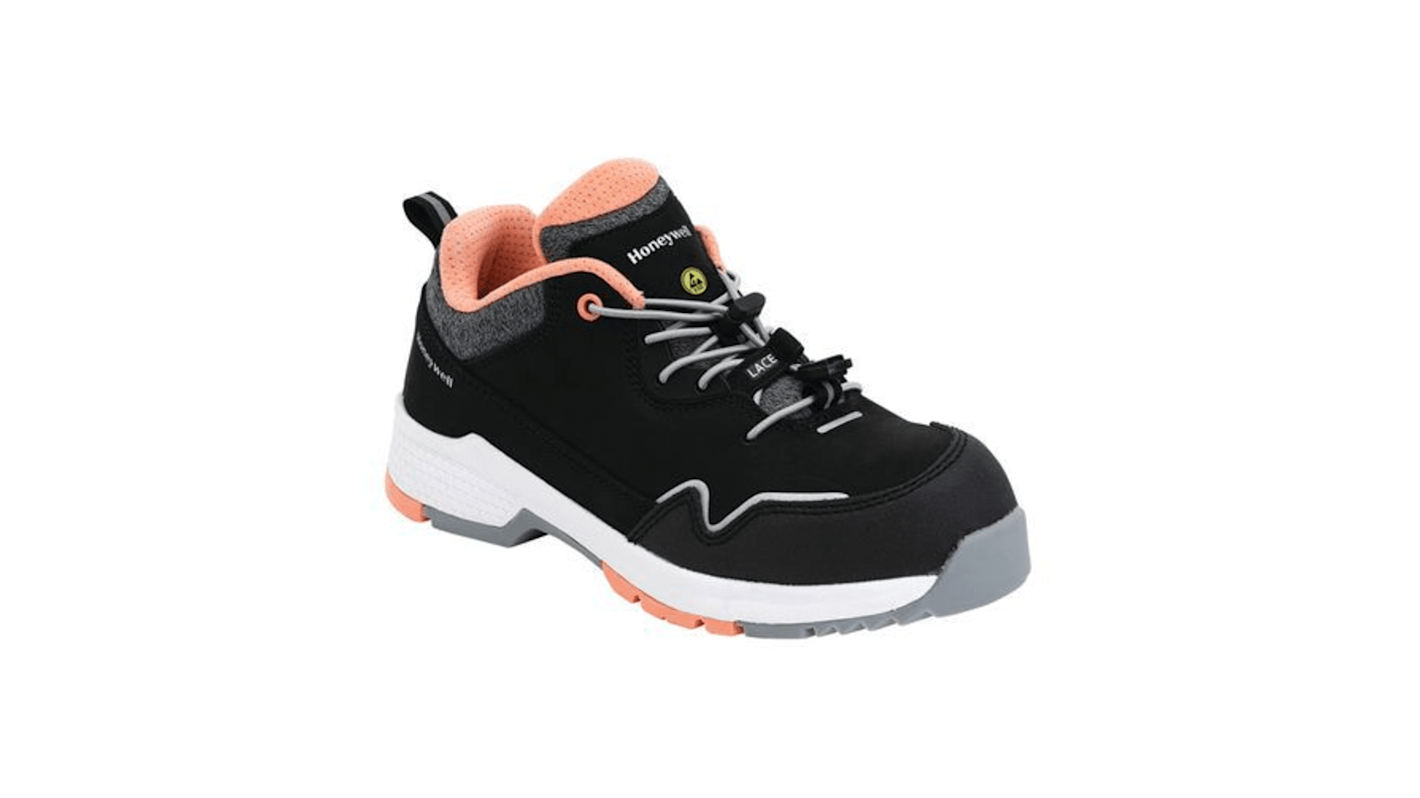 Honeywell Safety Shell S3 Women's Black/Pink Composite Toe Capped Safety Shoes, UK 4.5, EU 37