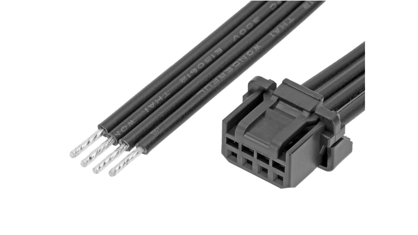 Conjunto de cables Molex Micro-One 219653, Con A: Hembra, 4 vías, paso 2mm