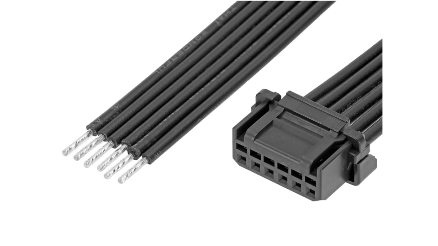 Conjunto de cables Molex Micro-One 219653, Con A: Hembra, 6 vías, paso 2mm