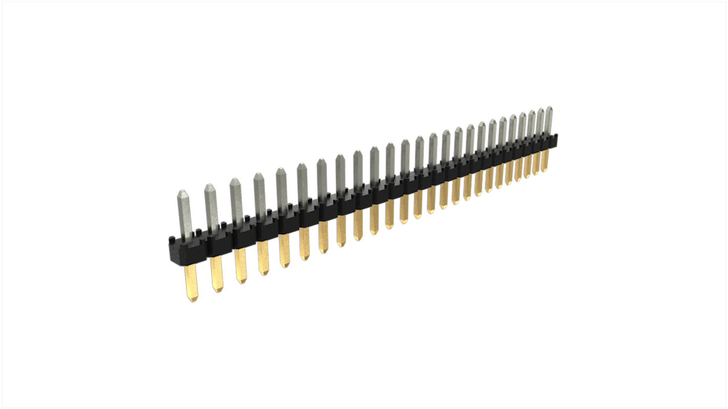 Amphenol ICC Minitek Stiftleiste, 25-polig / 1-reihig, Raster 2.0mm, Nicht ummantelt