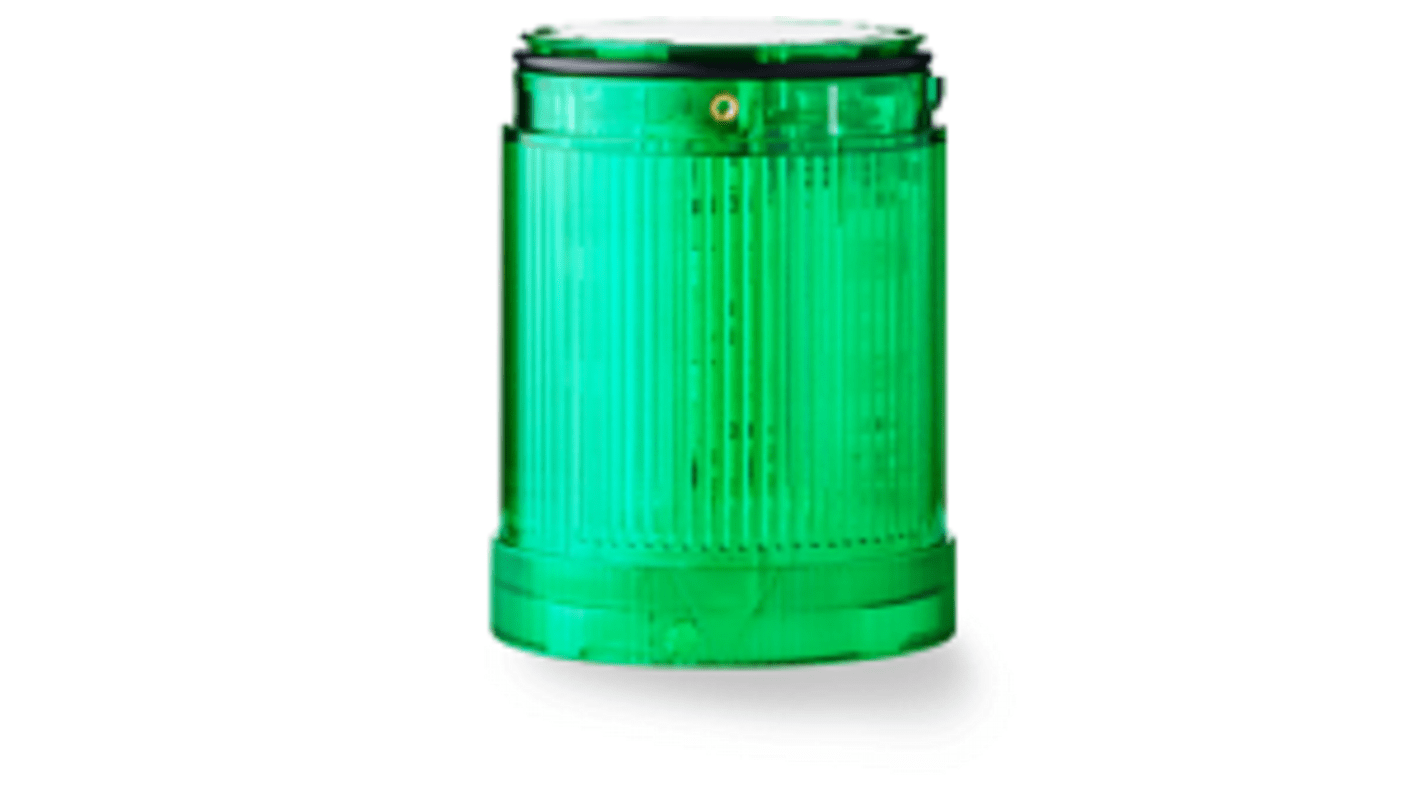 řada: VLL Modul majáčku barva čočky Zelená Žárovka základna 50mm 12 → 250 V.