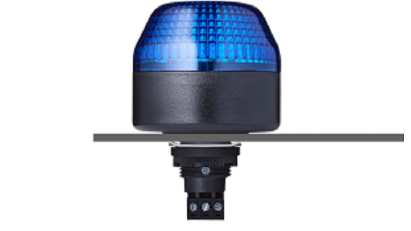 802505313 Balise à LED clignotante à LED Bleu AUER Signal série IBL, 230 240 Vc.a. RS