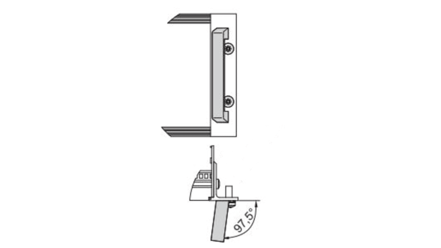 Poignée avant nVent SCHROFF 102 x 40 x 12.2mm