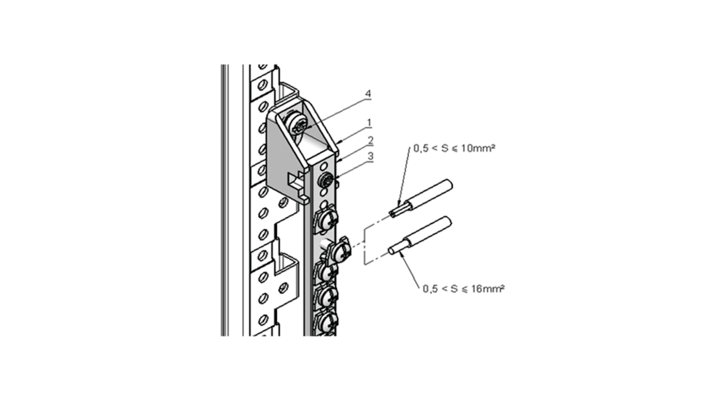 Barre omnibus nVent SCHROFF 975mm