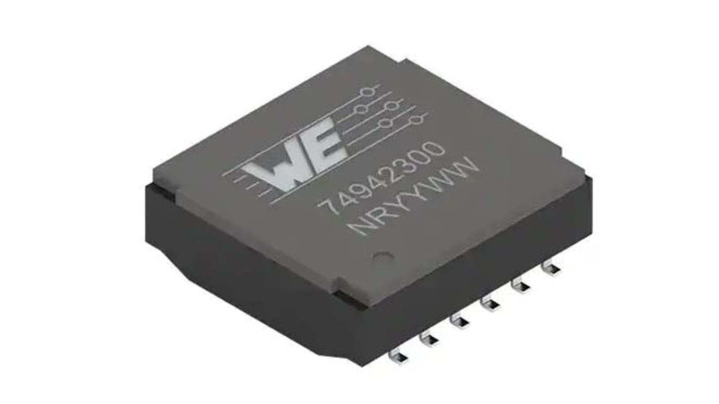 Wurth Elektronik Surface Mount Telecom Transformer 1:1 Turns Ratio, 450μH Prim. Inductance