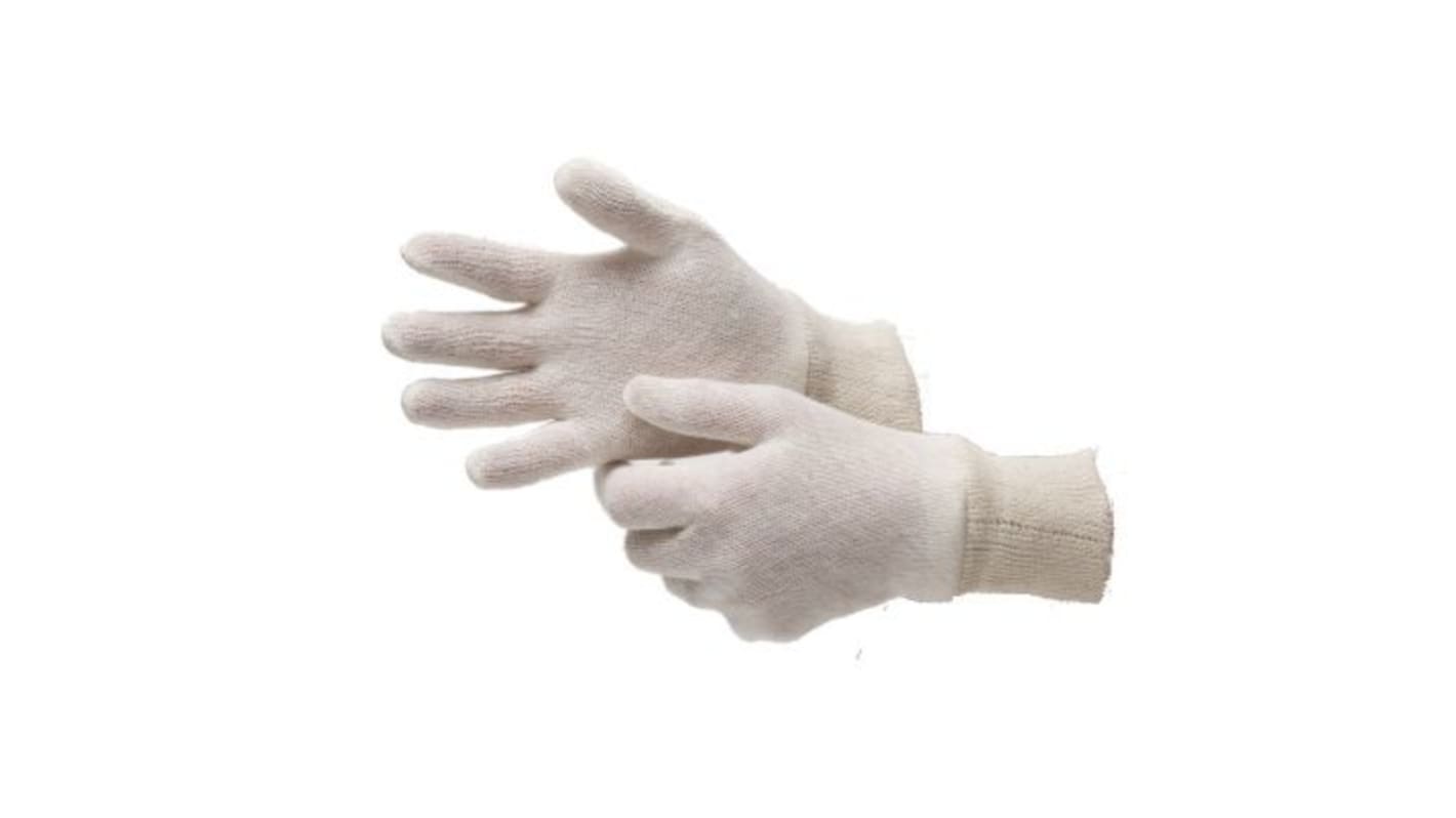 RS PRO Grey Polyester Cotton Fibre Food Industry Glove Liner, Size 10