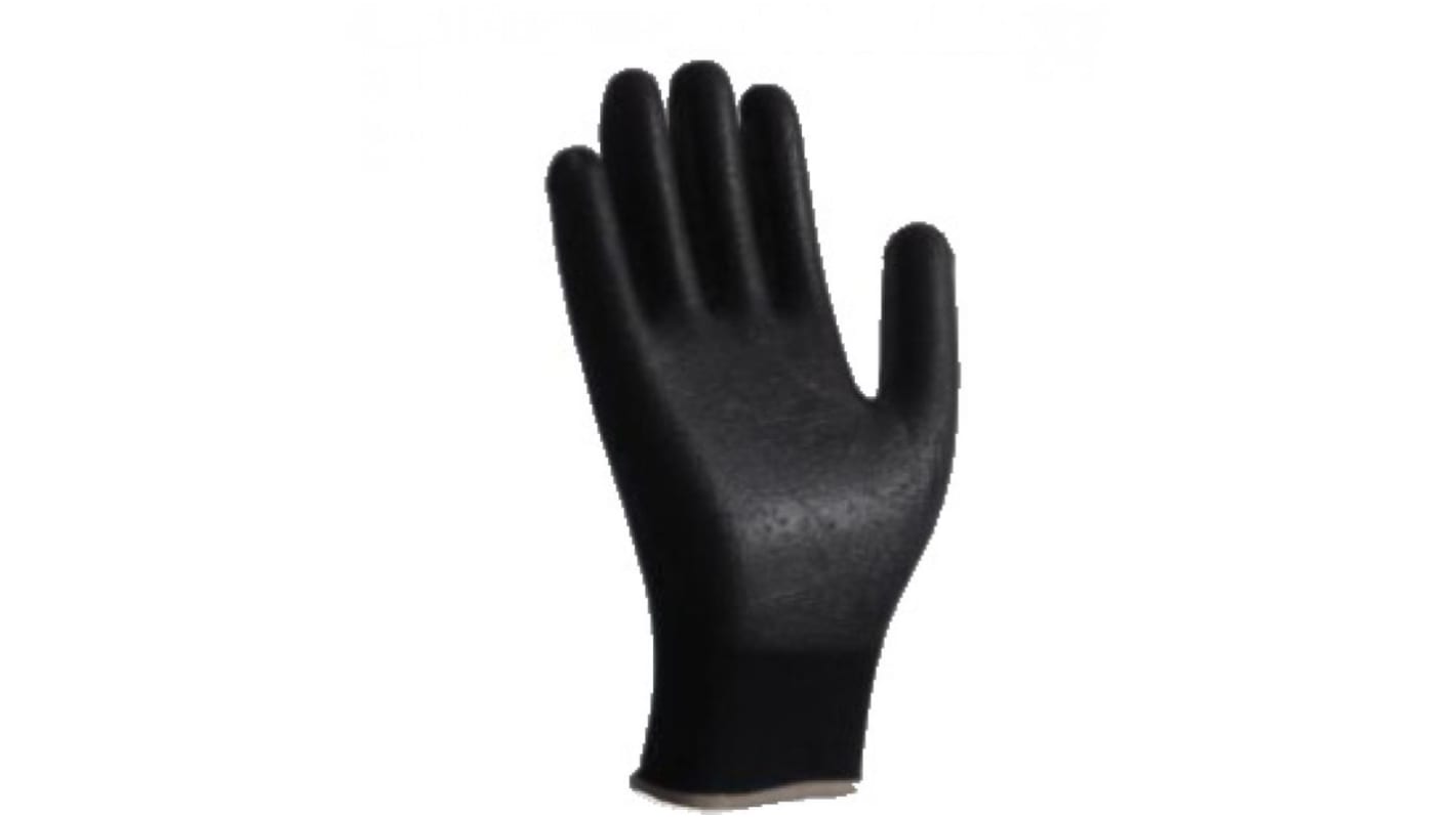 RS PRO Black Polyester General Purpose Gloves, Size 9, Polyurethane Coating