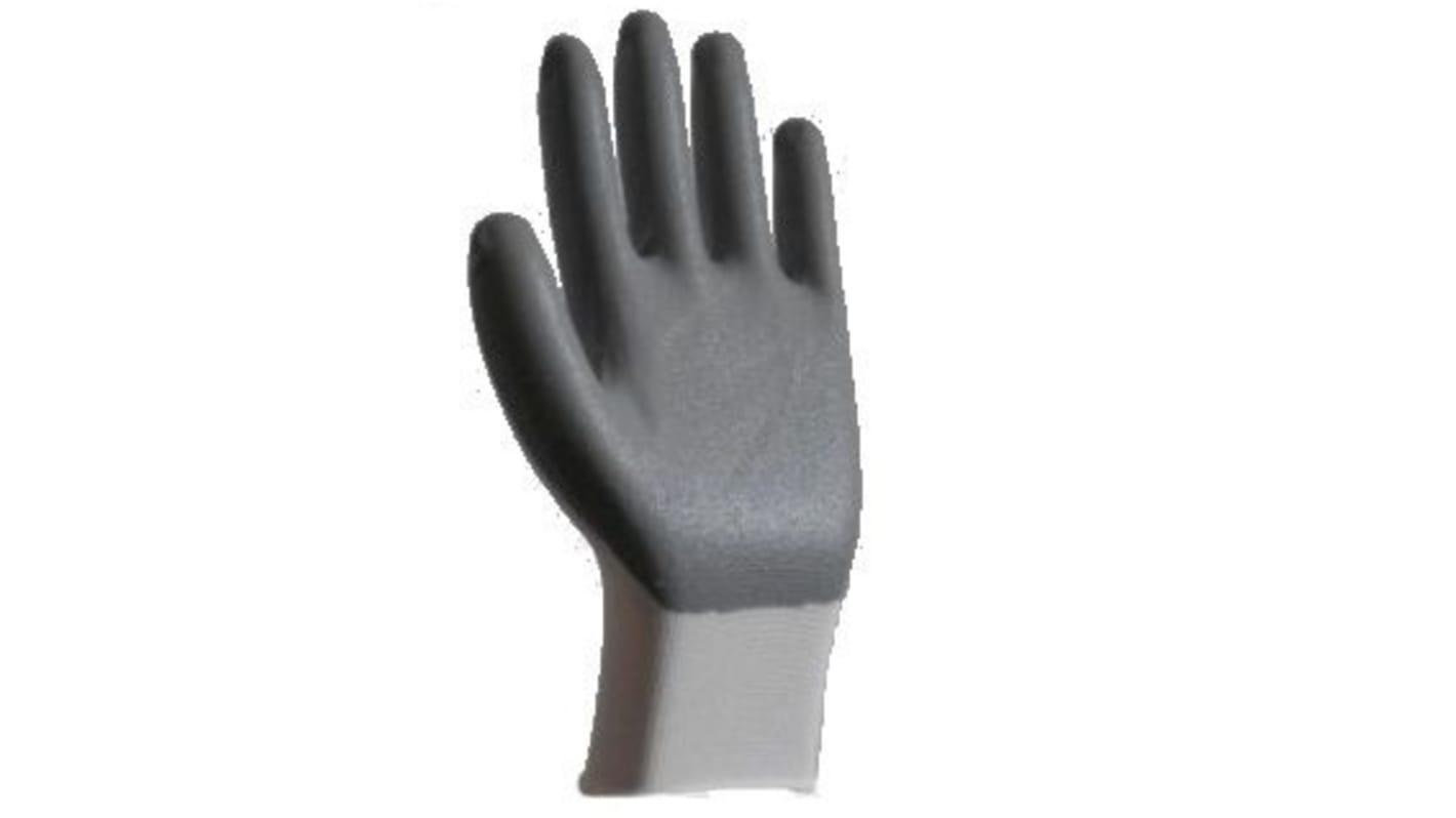 Guantes de Poliéster Gris RS PRO, talla 7, S, con recubrimiento de Nitrilo, Uso general