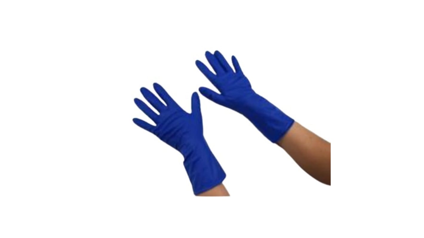 RS PRO Blue Nitrile General Purpose Gloves, Size 10