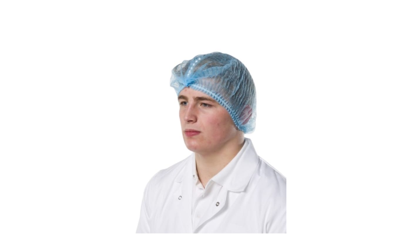 RS PRO Disposable Hair Net for Food Industry Use, Mob Cap Type, 100Each per Package