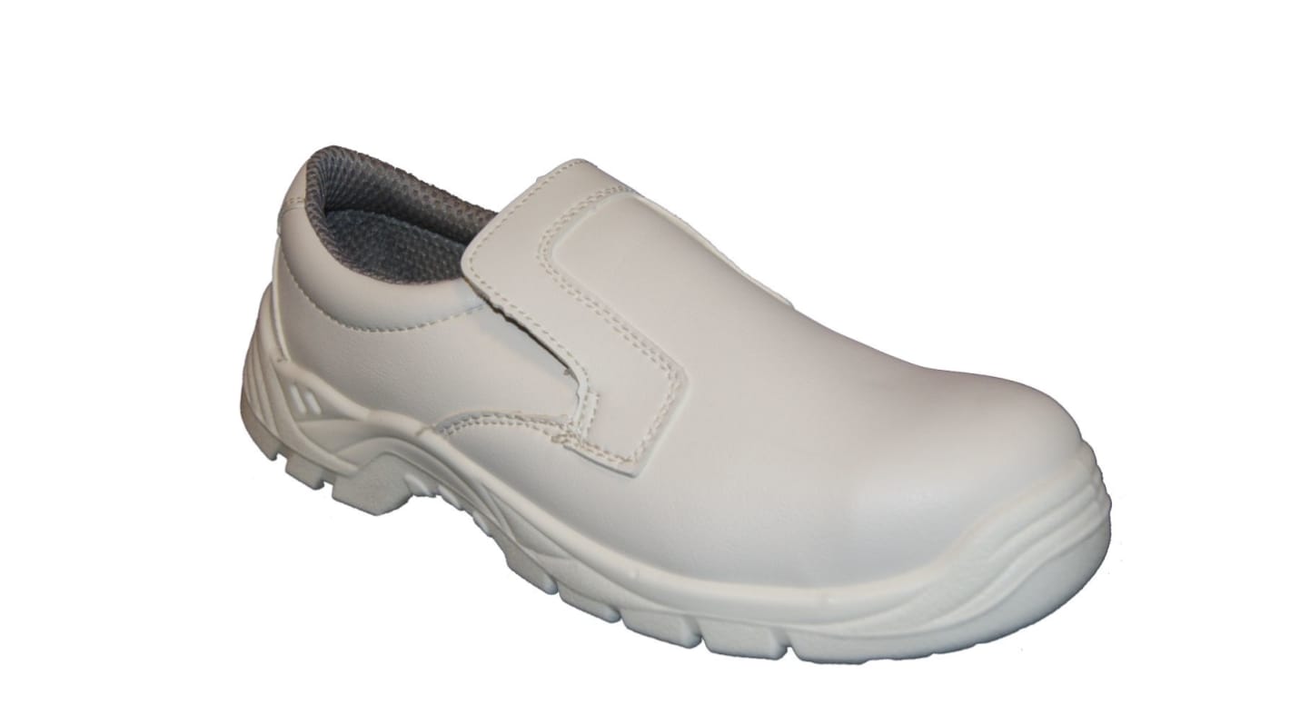 RS PRO Unisex White Steel  Toe Capped Safety Shoes, UK 15, EU 50