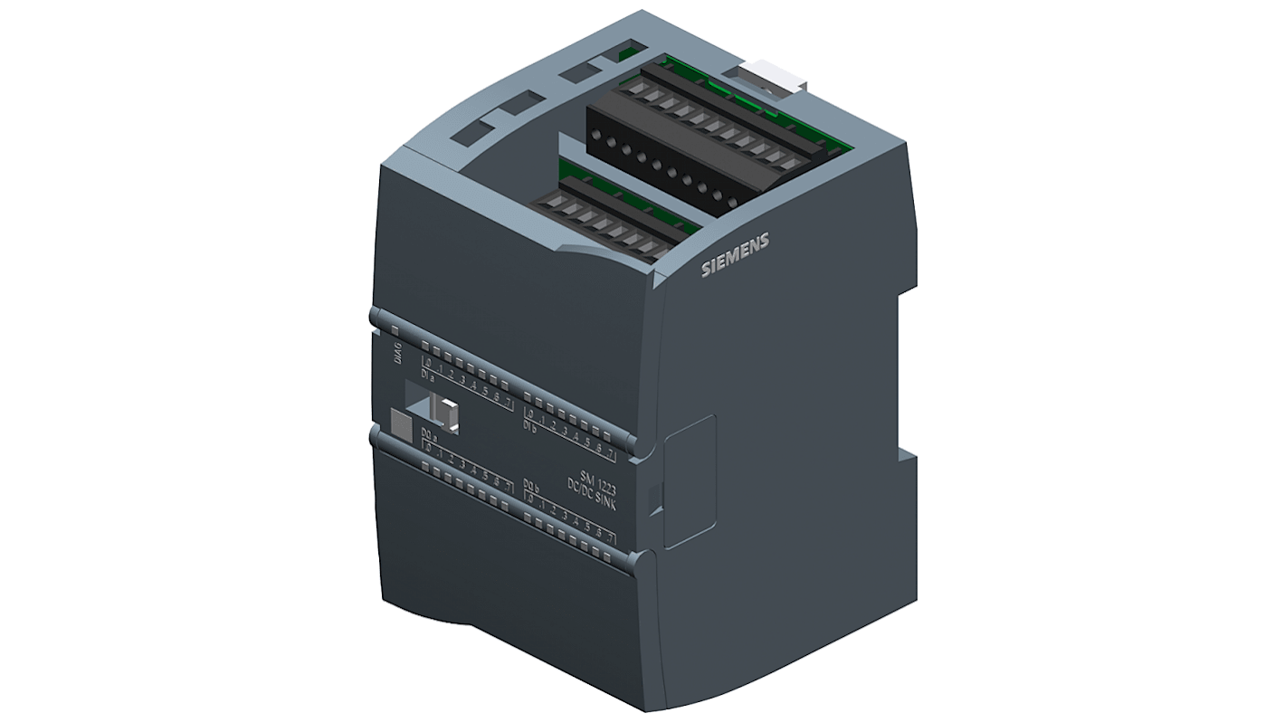 Modulo I/O PLC Siemens SIMATIC S7-1200, uscite: 16, 24 V c.c.