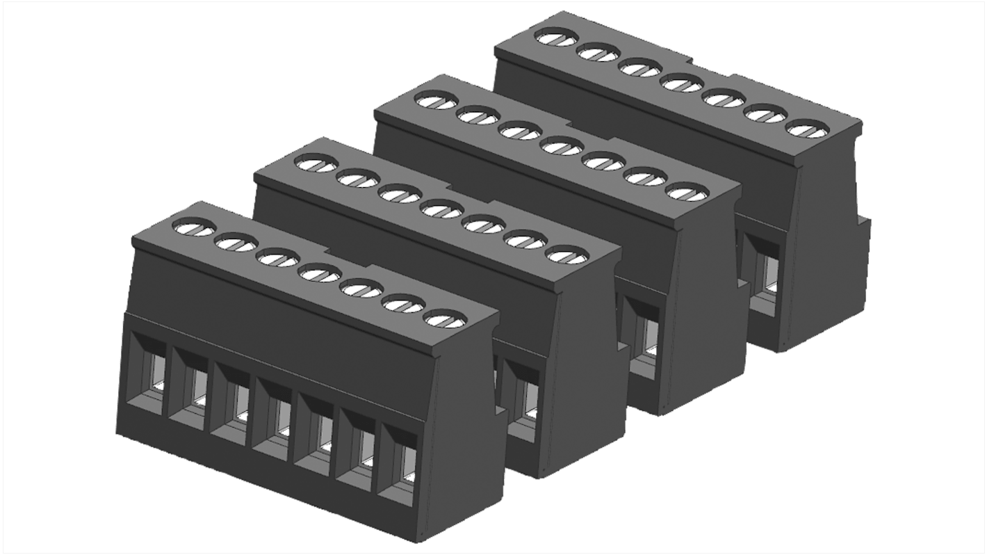 Morsettiera per circuito stampato Siemens a 7 vie, 1 fila, Montaggio superficiale