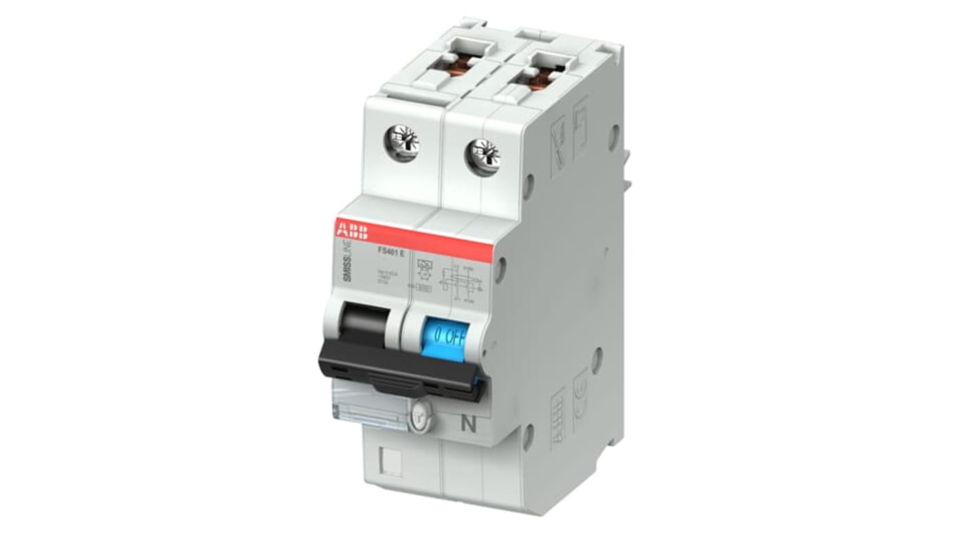 ABB RCCB, 13A, 2 Pole, 30mA, Type C, 240V ac