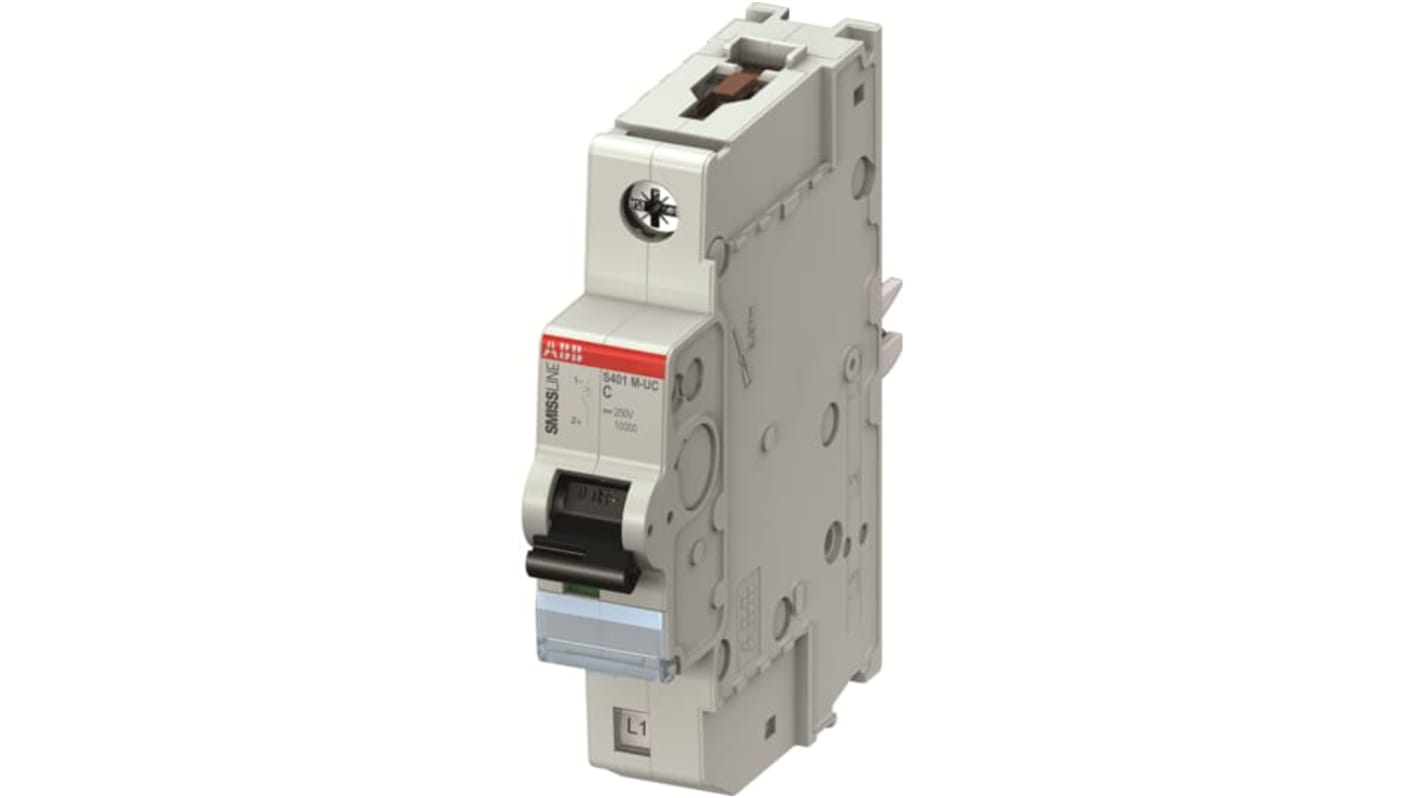 ABB SMISSLINE TP MCB, 1P Poles, 3A Curve C, 220V AC
