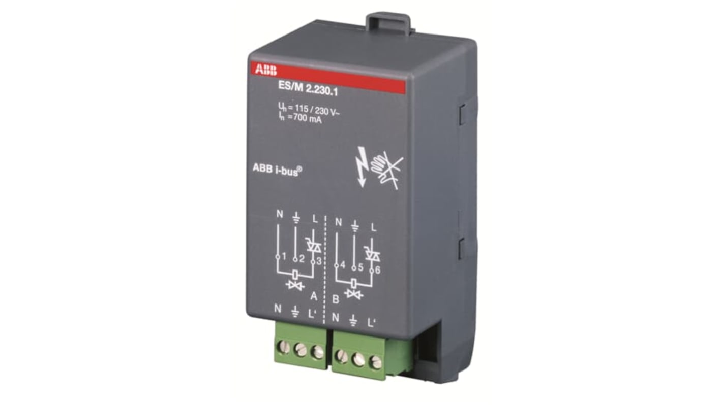 ABB I/O module for Use with KNX (TP) Bus System