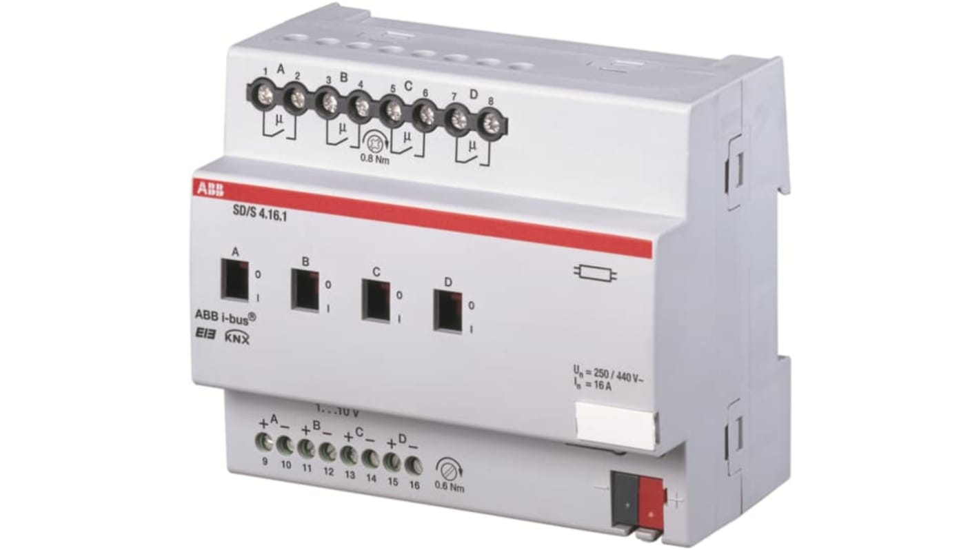 ABB I/O module for Use with KNX(TP) Bus System