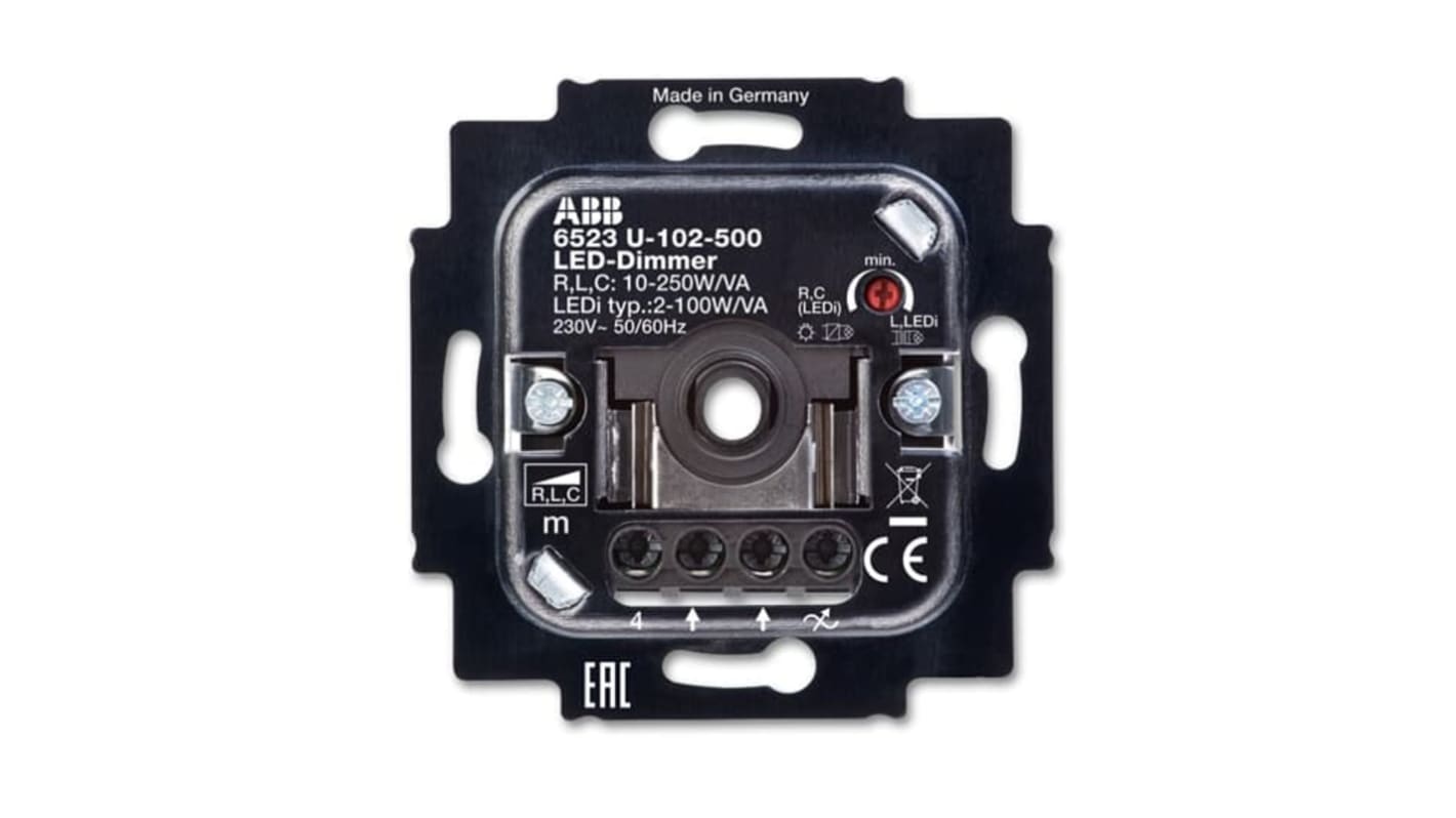 Interruttore dimmer 2 vie ABB 2CKA006512A0335, 100 W, 250 W