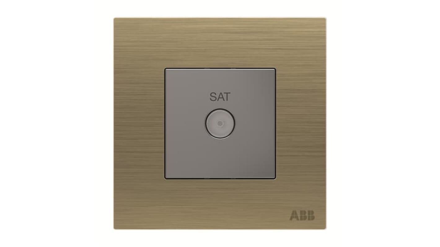 ABB TV-Antennensteckverbinder (F) 1 Port Buchse, H. 62mm x B. 102mm