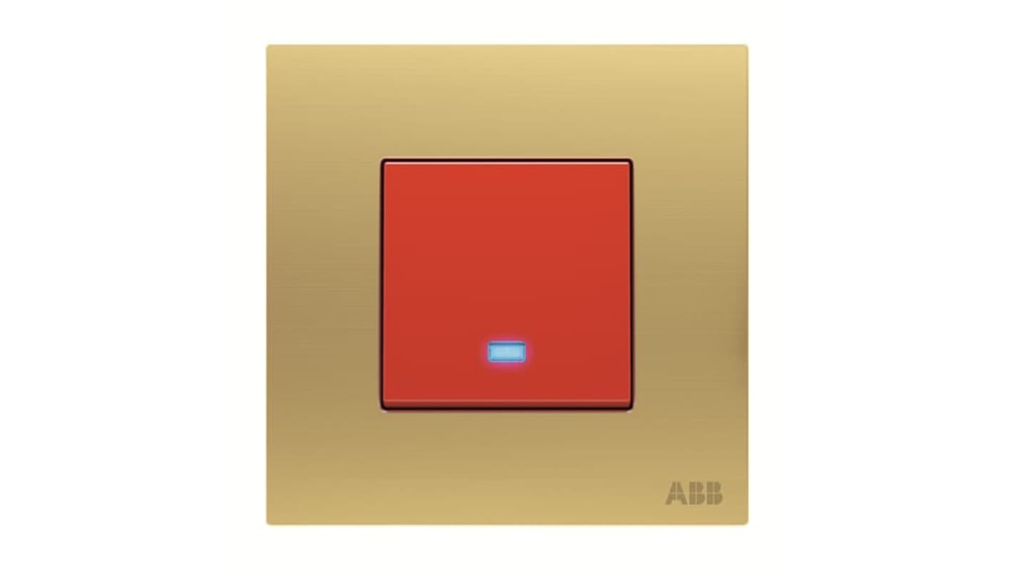 ABB AM1 Lichtschalter 1-teilig, 2-polig, 1 Wege Gold IP 20 45A