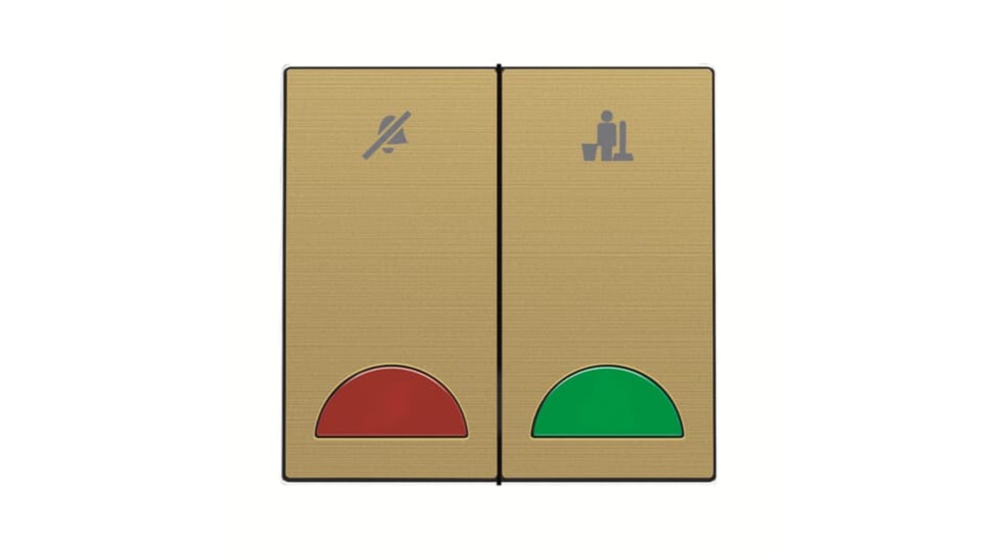 Millenium Lichtschalter, Bündig-Montage IP 20, 1-polig, 2-teilig, 1 Wege 10A, 250V Gold