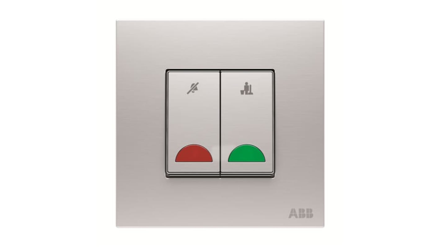 Interruttore luce ABB serie AM4, 10A, 230V, Argento, IP20 Millenium