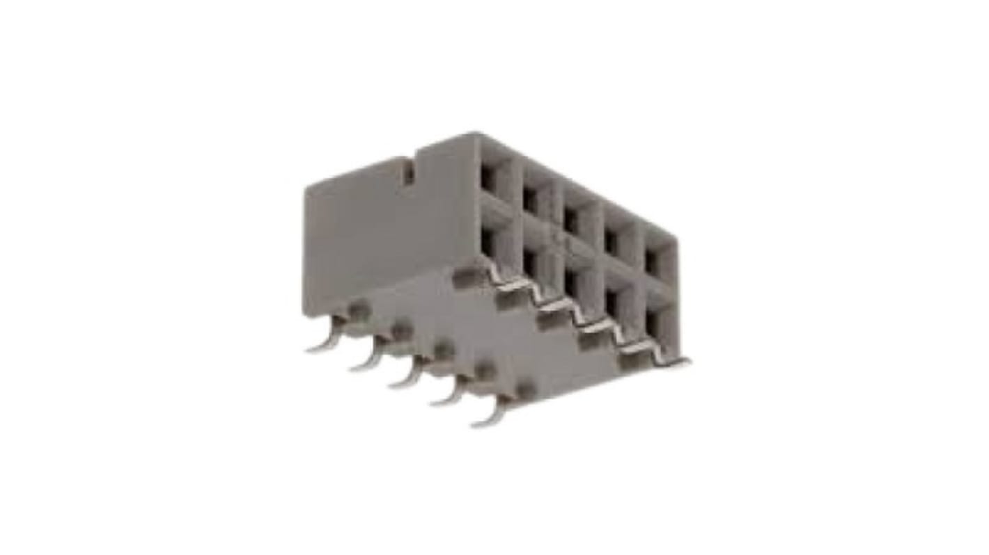Amphenol ICC Surface Mount PCB Socket, 8-Contact, 1-Row, 2.54mm Pitch