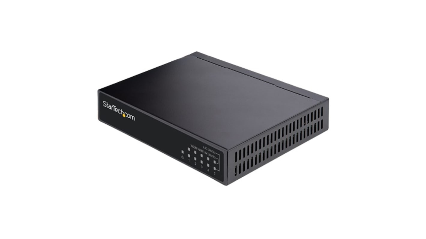 Switch Ethernet StarTech.com con PoE, 5 puertos