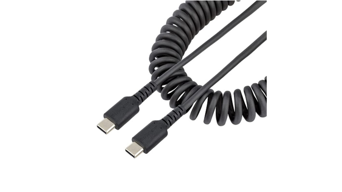 Cable USB 2.0 StarTech.com, con A. USB C Macho, con B. USB C Macho, long. 1m, color Negro