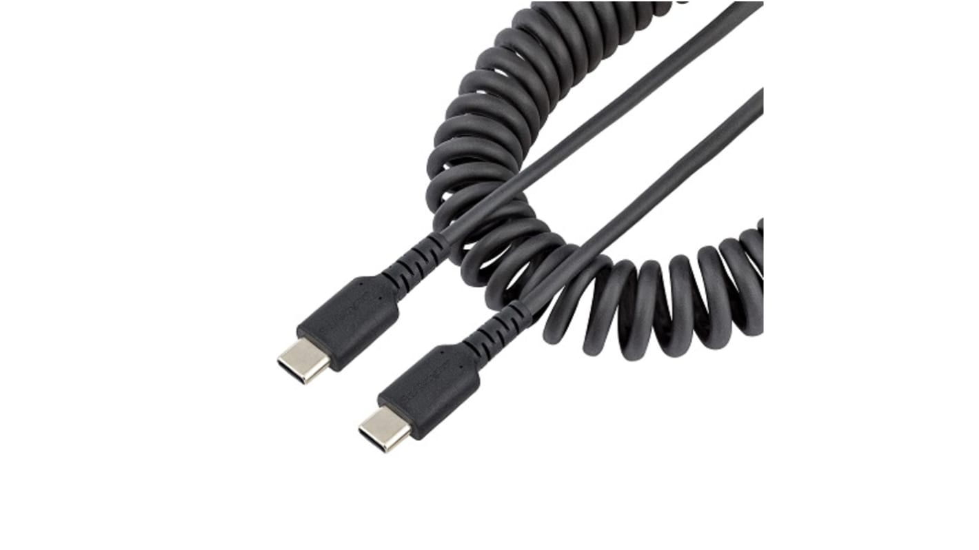 StarTech.com USB 2.0 Cable, Male USB C to Male USB C Rugged USB Cable, 320mm