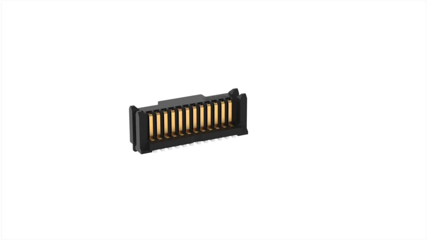 Conector macho para PCB ERNI serie MicroStac de 12 vías, 1 fila, paso 0.8mm, Montaje Superficial