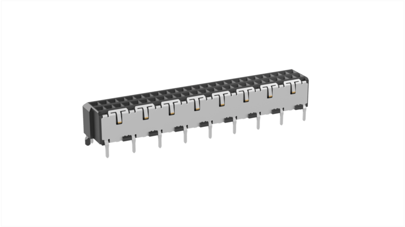Connecteur de circuit imprimé, 50 contacts, 2 rangées, 1mm, Montage en surface, traversant