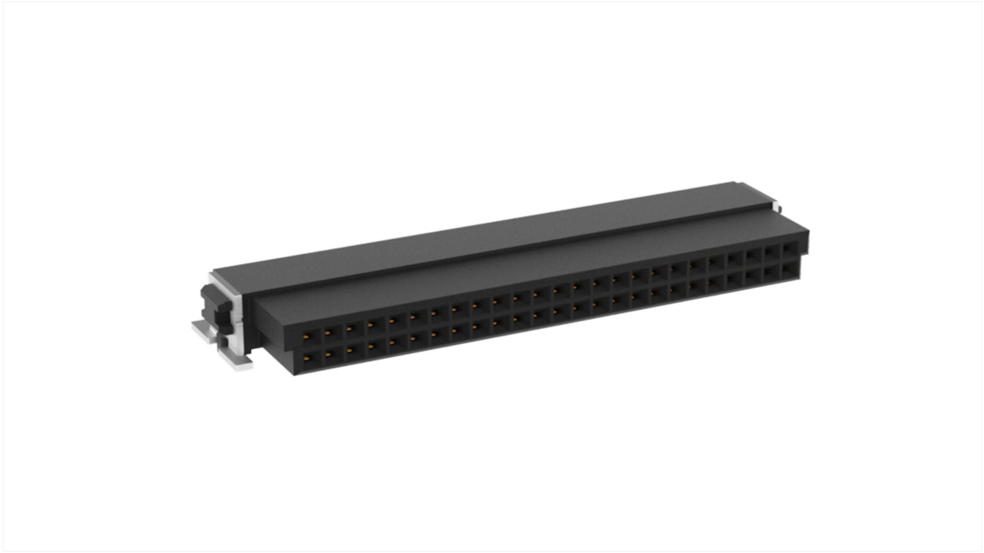 Konektor PCB, rozteč: 1.27mm, počet kontaktů: 50, počet řad: 2, Povrchová montáž Pravoúhlý konektor PCB samice ERNI