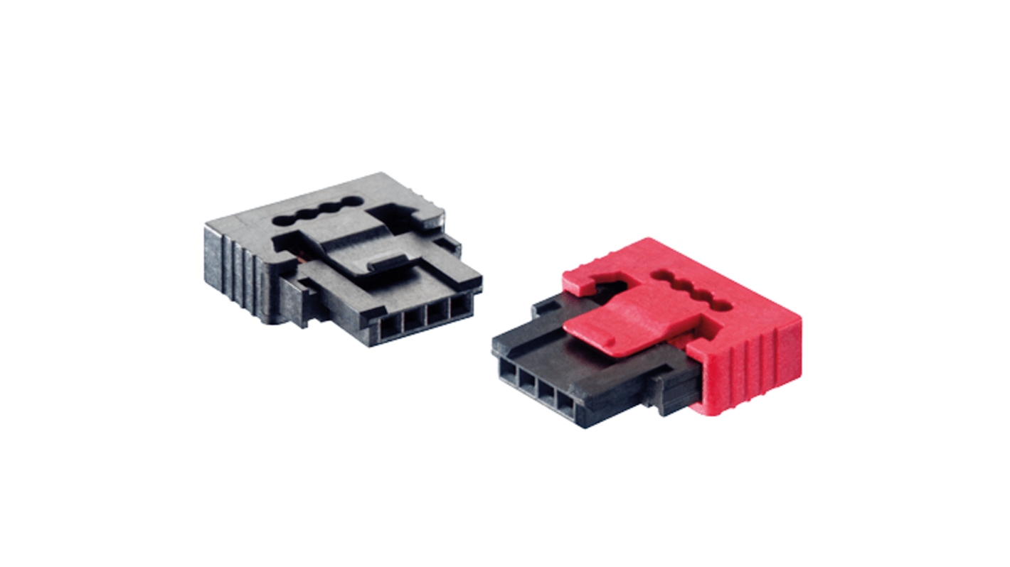 Conector IDC hembra ERNI de 6 vías, paso 1.27mm, 1 fila, Soporte para cables, IDC