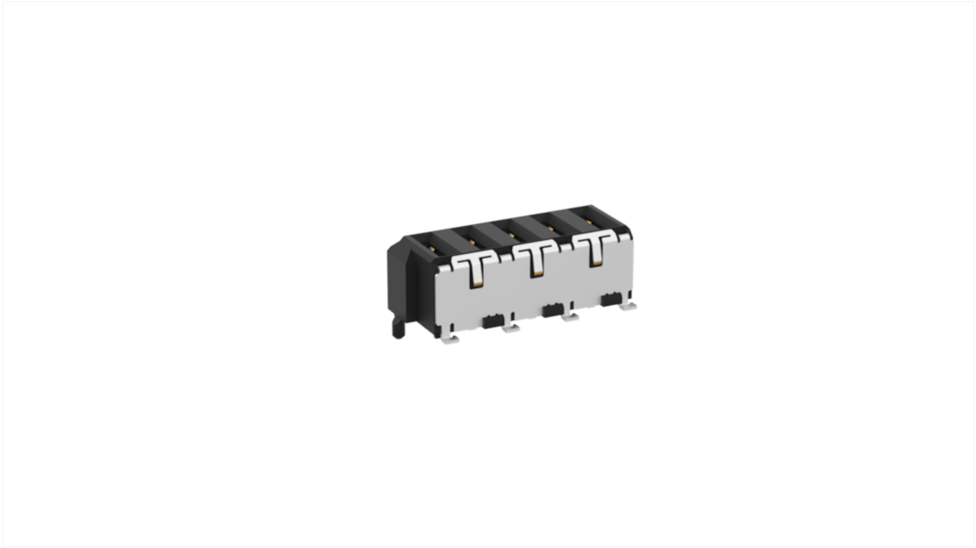 ERNI Surface Mount PCB Connector, 5-Contact, 1-Row, 2mm Pitch