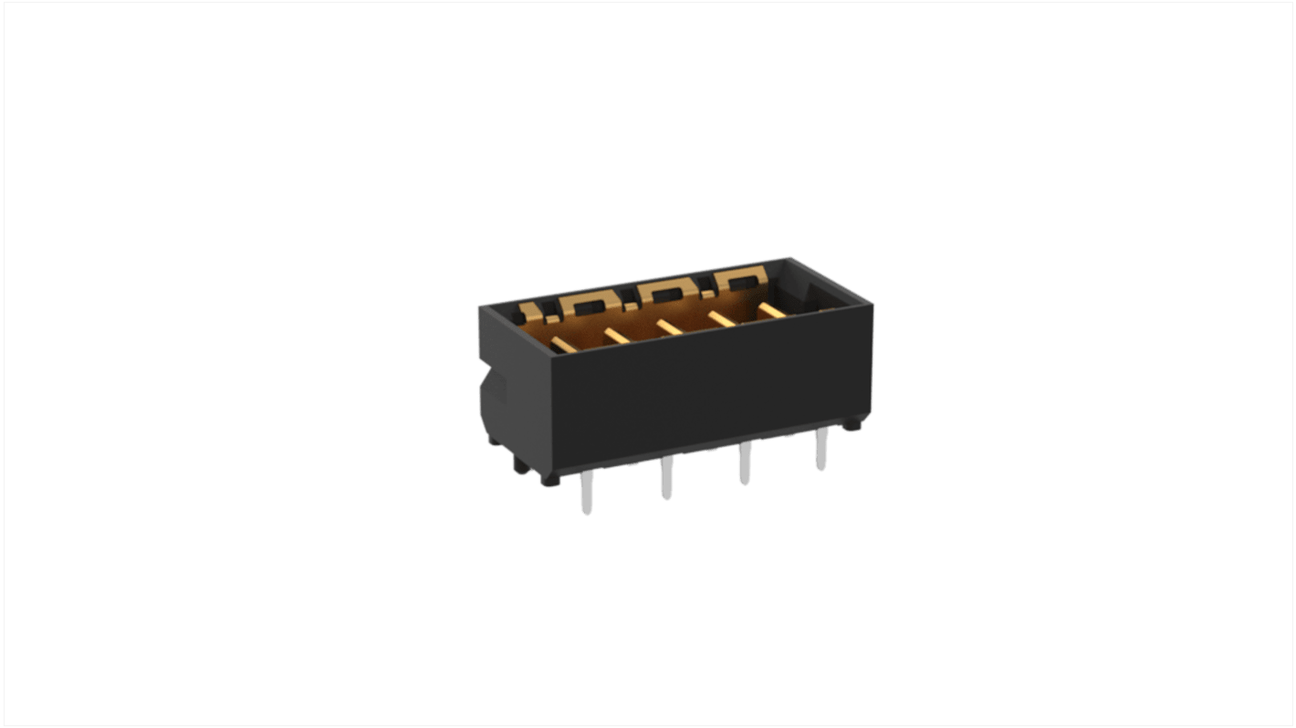 Conector macho para PCB ERNI serie MicroSpeed de 5 vías, 1 fila, paso 2.0mm, Montaje Superficial