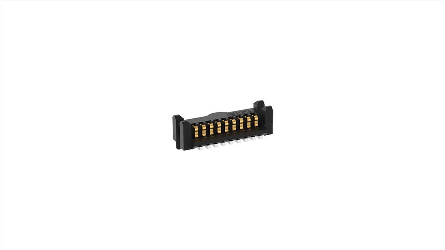 File di contatti PCB ERNI, 9 vie, 1 fila, passo 0.8mm