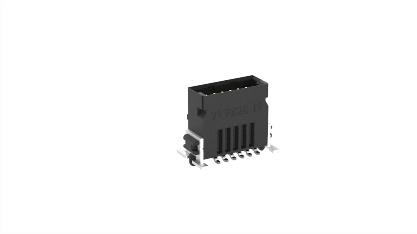 File di contatti PCB ERNI, 12 vie, 2 file, passo 1.27mm