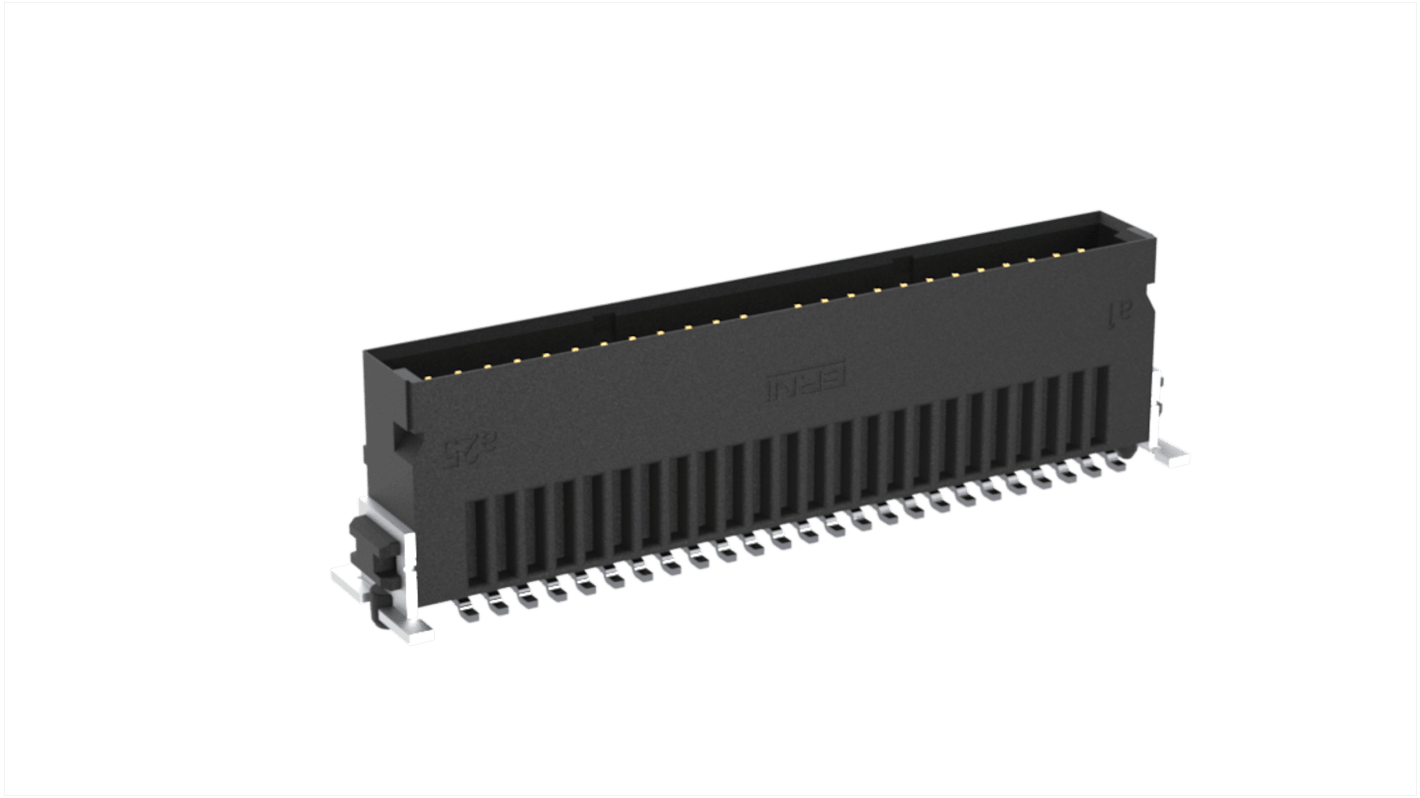 Conector macho para PCB ERNI serie SMC de 50 vías, 2 filas, paso 1.27mm, Montaje Superficial