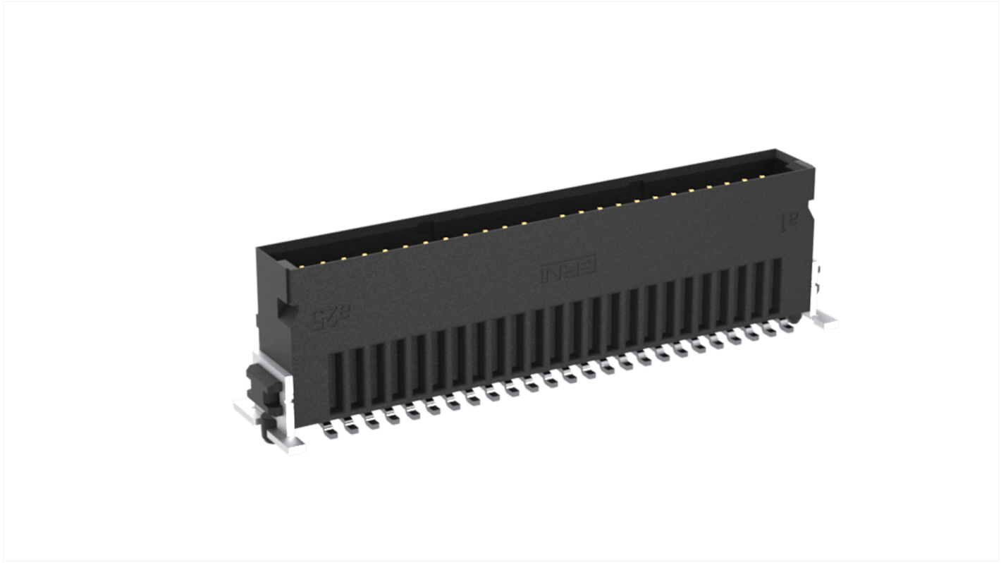 File di contatti PCB ERNI, 50 vie, 2 file, passo 1.27mm