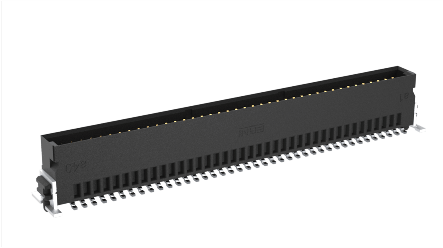 Conector macho para PCB ERNI serie SMC de 80 vías, 2 filas, paso 1.27mm, Montaje Superficial